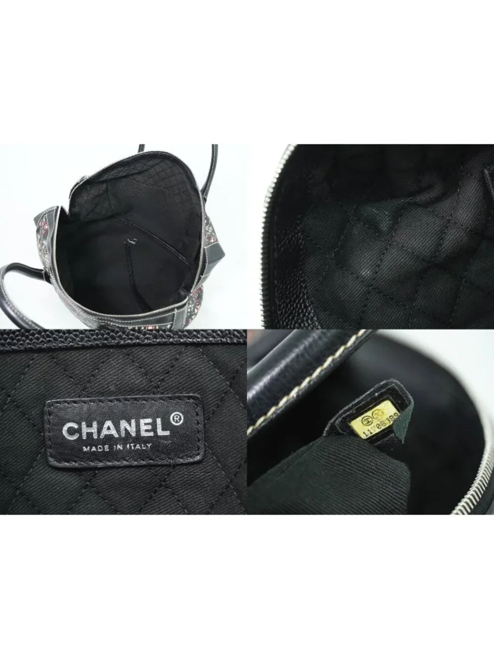 Chanel Coco Travel Mini Boston Bag Black
